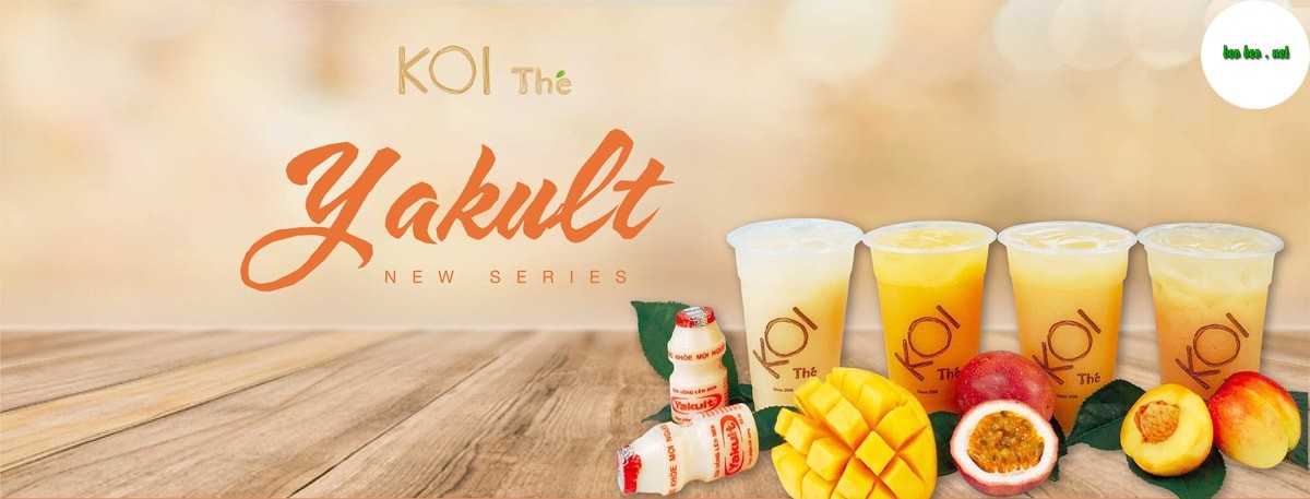 banner trà sữa Koi Thé