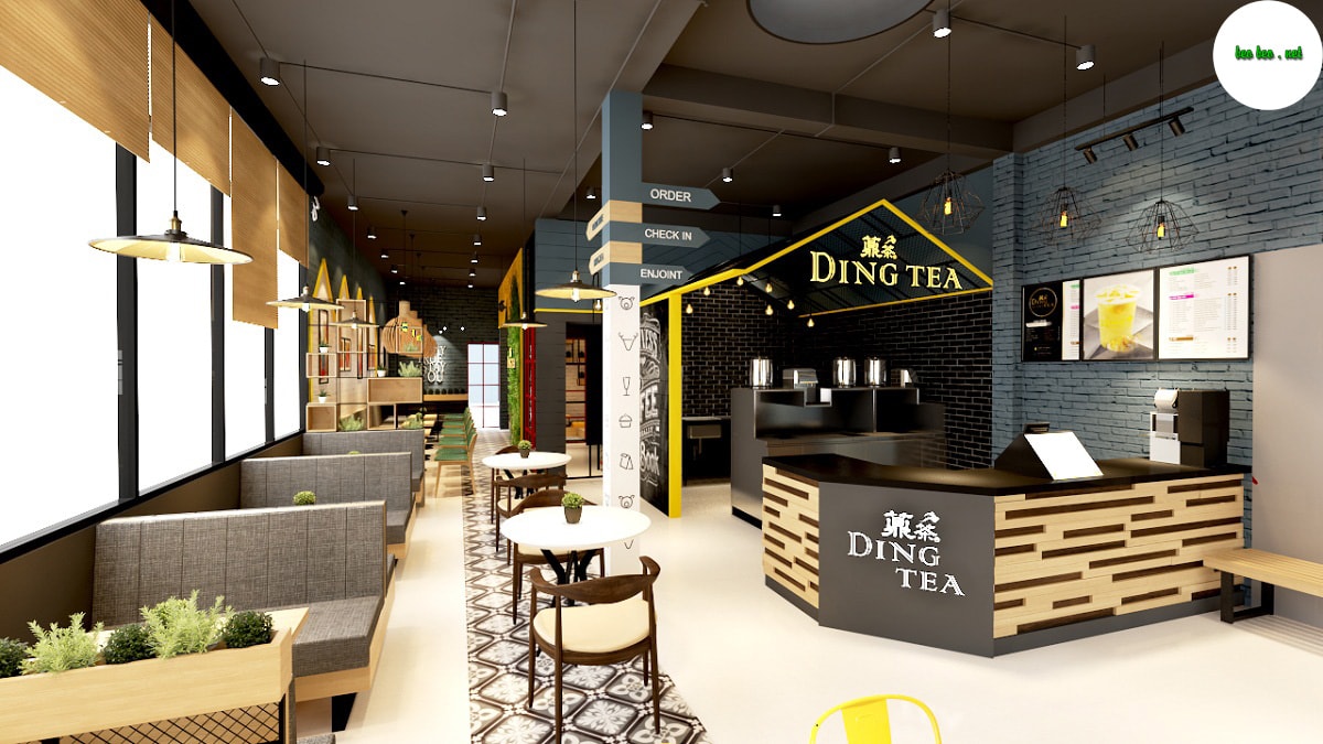 banner nhượng quyền trà sữa