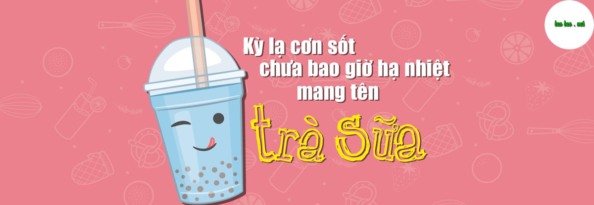 banner trà sữa ding tea