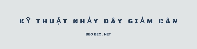 Banner nhảy dây giảm cân