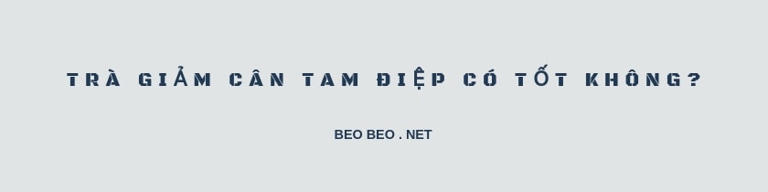 Banner trà giảm cân Tam Điệp