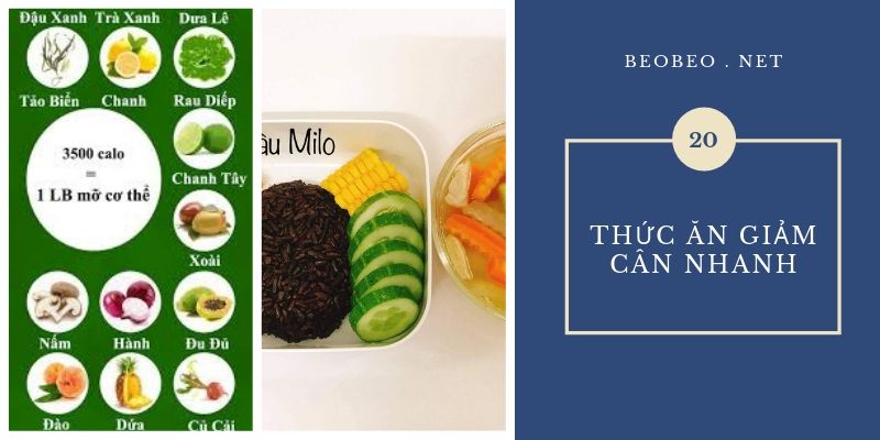 Thức ăn giảm cân nhanh