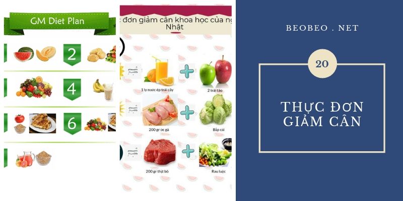 Thực đơn giảm cân